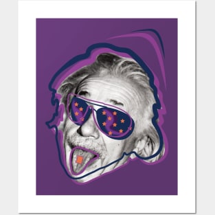 Albert Einstein • Am I or are the others crazy? v3 Posters and Art